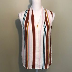 Halogen Striped Sleeveless Top